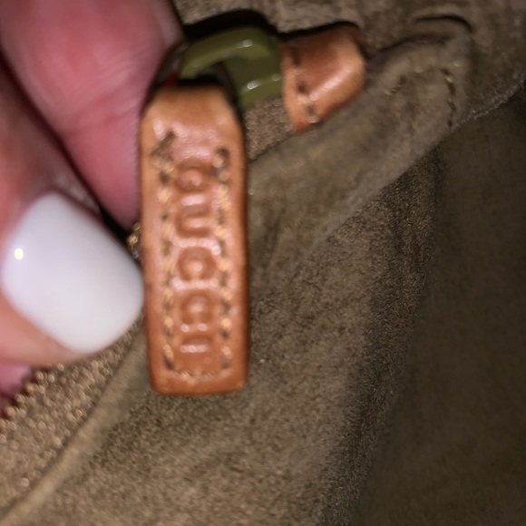 Gucci Suede Green Moss Bag - Picture 10 of 16